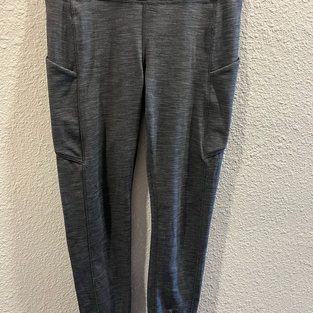 Lululemon Athletica Gray Track Pants with Tapered Leg
